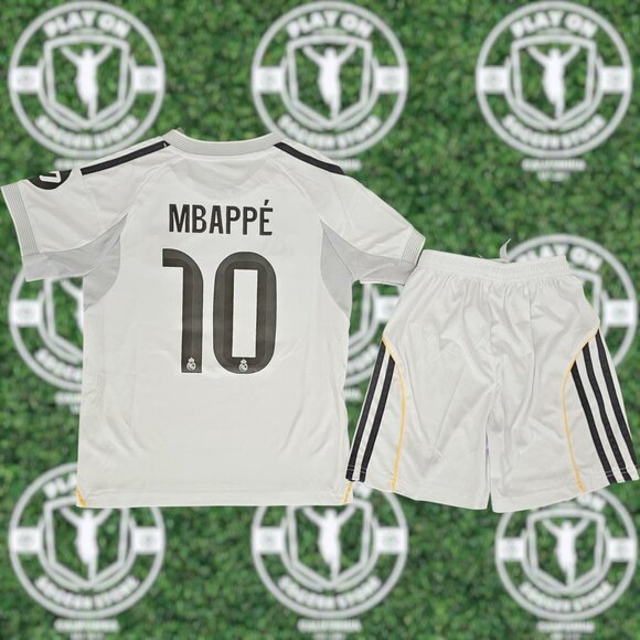 Kids Real Madrid 25/26 Home Mbappe Kit - Picture 2 of 3